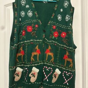 Vintage plus size Christmas sweater